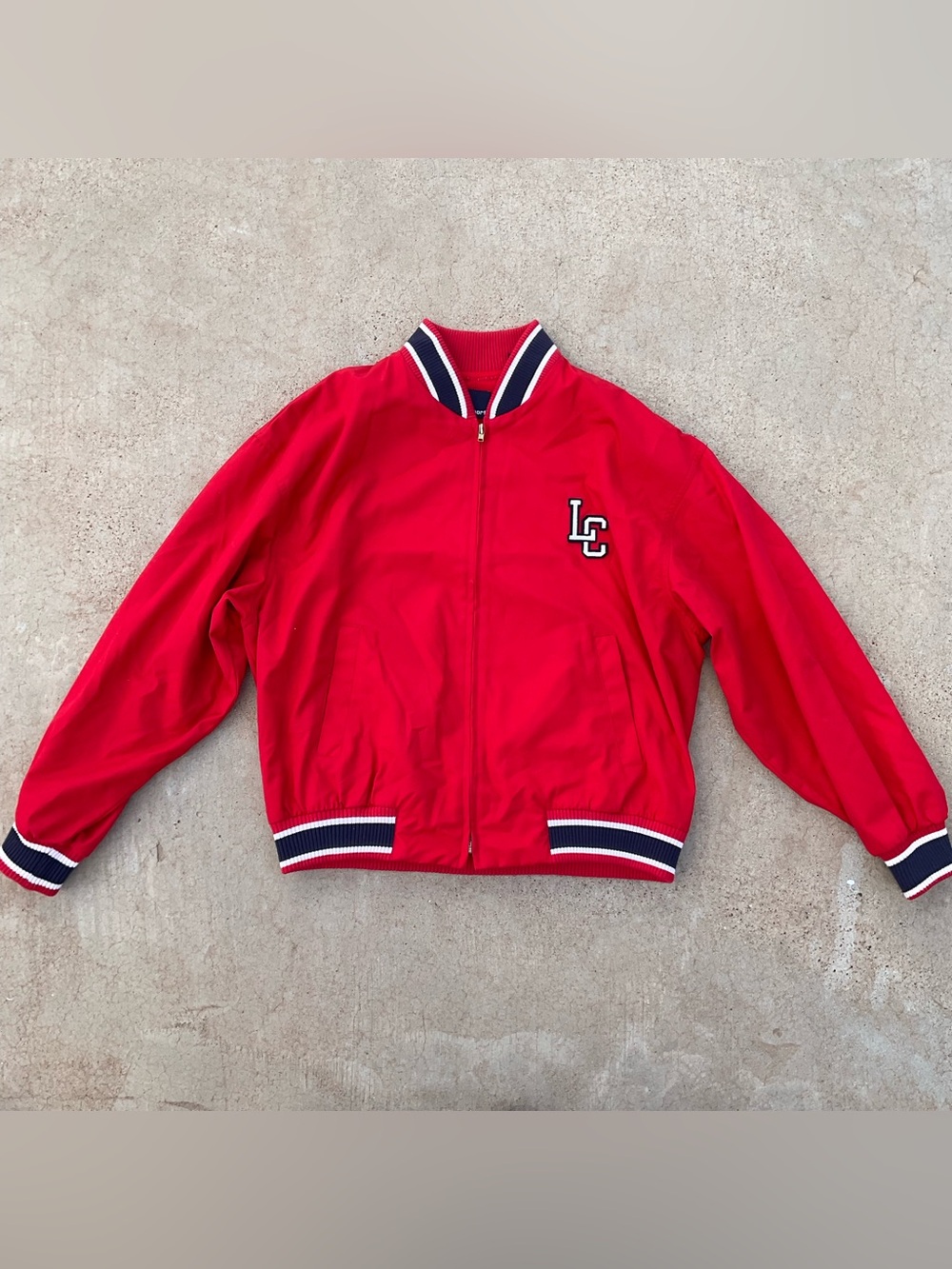 Vintage Liz sport open golf championship red varsity jacket